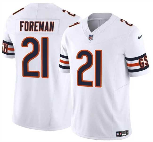 Men & Women & Youth Chicago Bears #21 D'Onta Foreman White 2023 F.U.S.E. Vapor Limited Jersey,We sell and wholesale Men & Women & Youth Chicago Bears #21 D'Onta Foreman White 2023 F.U.S.E. Vapor Limited Jersey on line form chian!